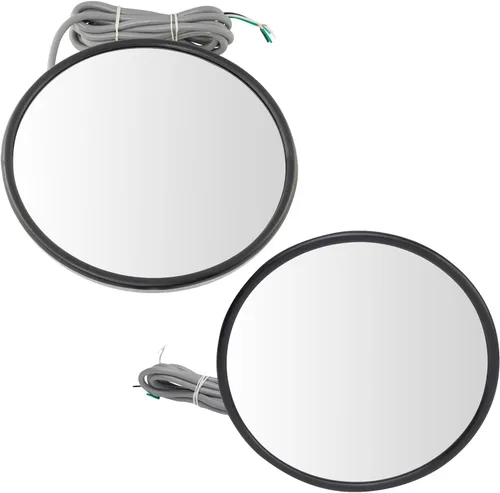 Miniatura 130 de TRQ Juego de conjunto de espejos laterales del conductor y del pasajero de 2 piezas con ajuste eléctrico, calefacción y memoria en negro Compatible