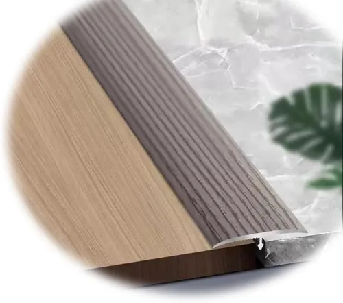 Miniatura 9 de HCZION Tira de umbral de aluminio, tira de transición de umbral de suelo laminado, cubierta de piso, borde de metal, rellena el hueco/placa se une