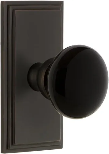 Grandeur Hardware 852926 Carre' Roseta con perilla Coventry, privacidad, tamaño del fondo: 2.375", bronce atemporal Bronce intemporal