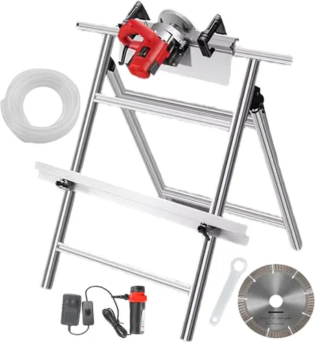 Miniatura 9 de Cortador de bisel de azulejos, herramienta eléctrica de biselado de azulejos de 43° 13000 rpm para azulejos de porcelana de cerámica, con 2 hojas