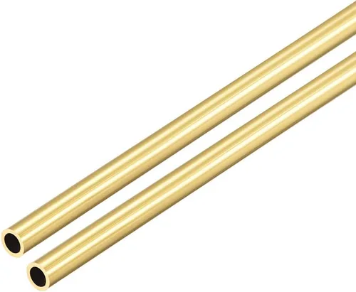 Miniatura 8 de uxcell Tubo redondo de latón, 11.811 in de longitud 0.276 in de diámetro exterior de 0.059 in de grosor de pared, tubo recto sin costuras, 2 piezas