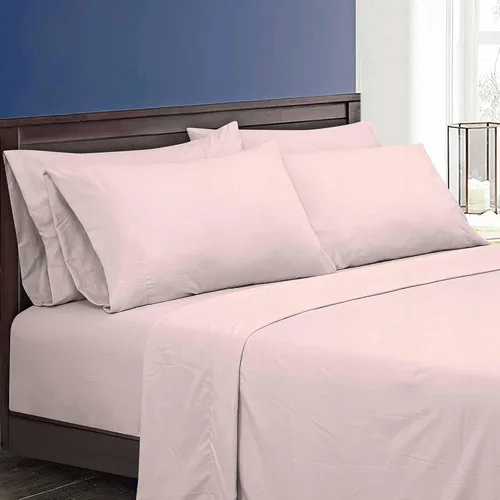 Miniatura 114 de ROYALE LINENS Juego de sábanas Cal King de 4 piezas, ropa de cama de microfibra suave cepillada de 1800 hilos, 1 sábana bajera, 1 sábana encimera, 2