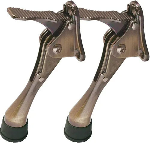 Miniatura 26 de Tope de puerta One Touch Kickdown, soporte de puerta, topes de puerta resistentes, parte inferior de la puerta, puntas de goma ajustables en altura