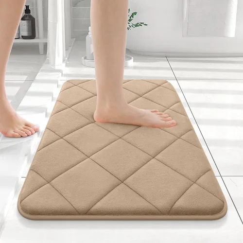 Miniatura 119 de OLANLY Tapete de baño de espuma viscoelástica de 24 x 16 pulgadas, ultra suave y absorbente, lavable a máquina, cómodo tapete de baño para suelo