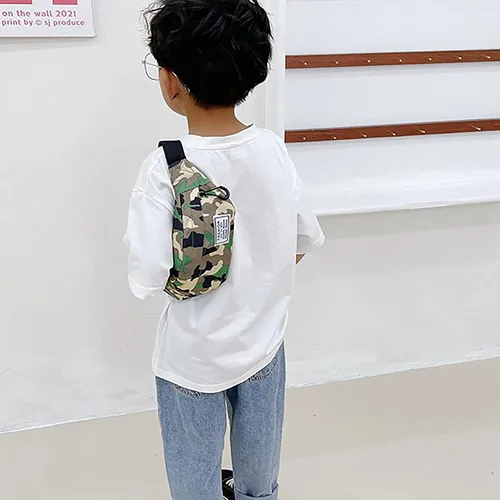 Miniatura 5 de ANKOMINA Riñonera para niños pequeños, con correa ajustable, para deportes, correr, senderismo, campamento, B