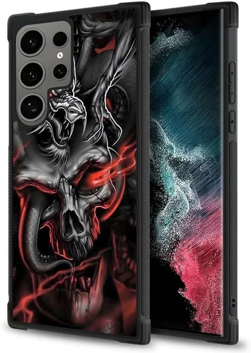 Miniatura 457 de CARLOCA Funda compatible con Samsung Galaxy S22 Ultra, diseño gráfico de Star Howling Wolfs Samsung Galaxy S22 Ultra, diseño gráfico, a prueba
