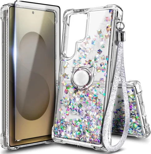 Miniatura 82 de NGB Diseñada para funda Samsung Galaxy Note 10+ (Plus), Rosa/Aguamarina Funda con Purpurina Líquida Brillante Linda para Mujeres Niñas Niños