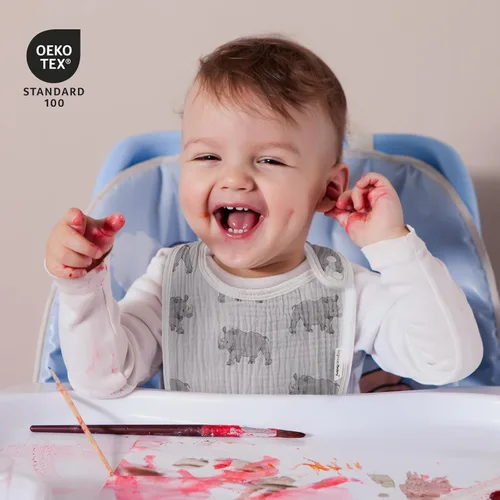 Miniatura 3 de Baberos de muselina para bebés niños y niñas, babero de muselina orgánica para bebé para babeo y dentición, baberos suaves de bandana para babeo