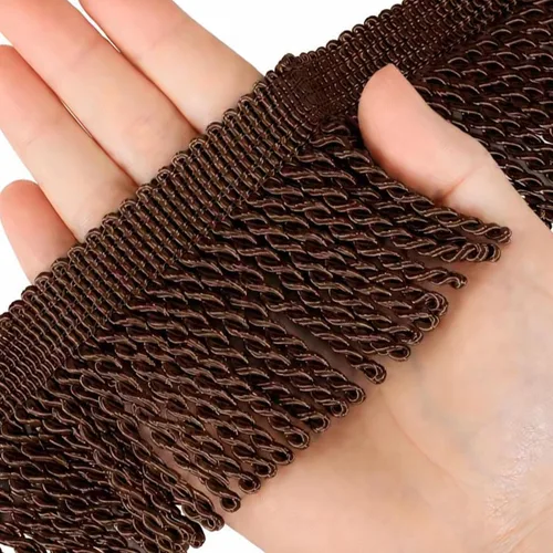 Cortina de flecos de lingotes de 5 yardas/2.5 pulgadas, adornos de tela con flecos para el hogar, accesorios de costura para manualidades, ropa