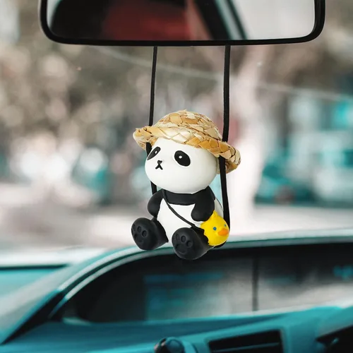 Miniatura 2 de Adorno de Coche con Forma de Cachorrito para Espejo Retrovisor Adorno Colgante para el Interior del Vehículo para Espejo Retrovisor Jardinería
