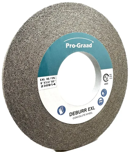 Miniatura 28 de EXL Rueda de Desbarbado - 6" x 1" x 1" 8S Fino - Carburo de Silicio - Rueda para Desbarbado, Acabado y Pulido de Metal - Convoluta - 09549-1 Pack