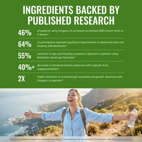 Miniatura 5 de Approved Science Siboprin - 60 cápsulas - Apoya el equilibrio intestinal, alivia la irritación intestinal, ayuda con calambres e hinchazón - Ácido