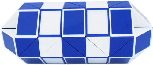 Miniatura 6 de Mipartebo Magic Snake Cube Twist Puzzle 72 Cuñas Tamaño Grande Azul Juguetes para ansiedad con forma de serpiente, regalos de fiesta para niños