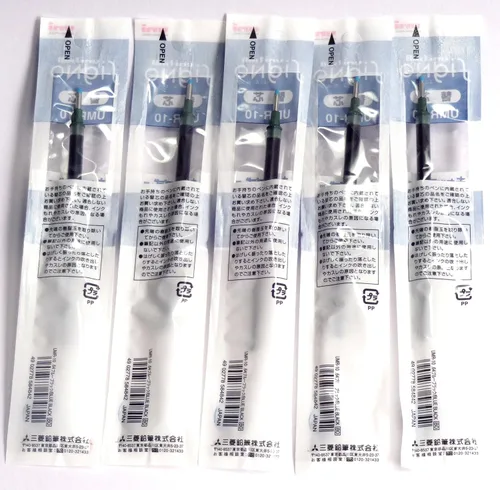 Miniatura 2 de Uni-Ball Signo Broad Point Gel Impact Pen - Recambios de tinta azul y negra, 0.039 pulgadas, juego de 5 (importación de Japón)