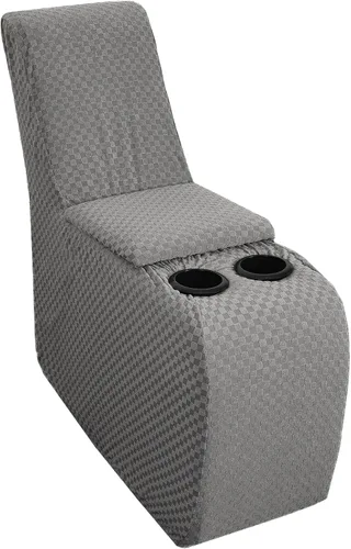 Miniatura 35 de YEMYHOM Funda elástica de 4 piezas para silla reclinable de jacquard con bolsillo lateral, antideslizante, ajustable, protector de muebles con parte