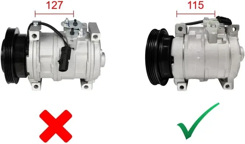 Miniatura 3 de A-Premium Compresor de A/C con embrague compatible con Chrysler PT Cruiser 2001-2010, Dodge Neon 2003-2005, SX 2.0 2003-2005, transmisión manual