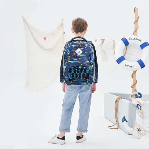 Miniatura 5 de Meetbelify Mochila para niñas de primaria preescolar para niños de la lonchera para la escuela