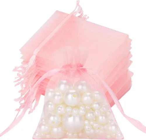 Miniatura 26 de joycraft 50 bolsas de organza amarillo limón – 2.7 x 3.5 pulgadas, bolsa de malla transparente para joyas, pequeña bolsa de favor de fiesta