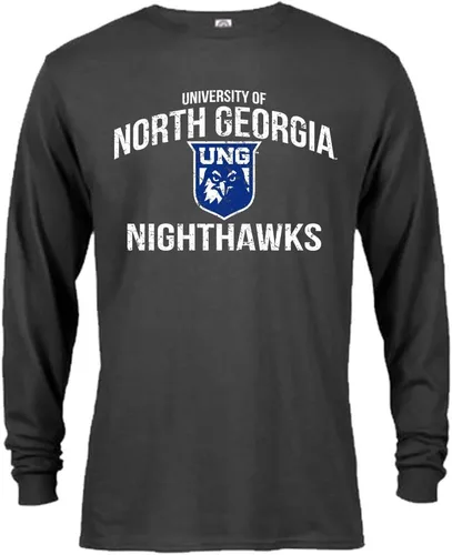 Miniatura 16 de Sport Your Gear Camiseta de manga larga con licencia oficial, estilo retro y envejecido para fanáticos universitarios UNM Red Heather
