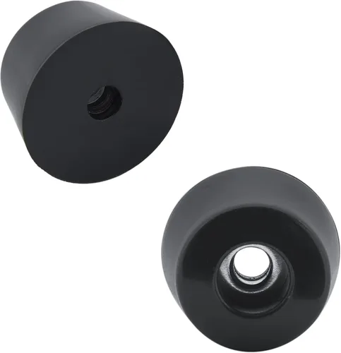 Miniatura 3 de 24 piezas de topes redondos de goma para pies, 1" (25mm) de ancho x 1/2" (13mm) de alto, pies de tabla de cortar antideslizantes con tornillos, pies