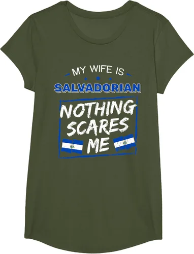 Miniatura 86 de Camiseta con la bandera de raíces salvadoreñas de El Salvador My Wife Is Salvadoran Roots, Negro