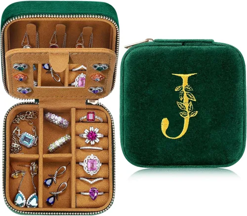 Joyero de viaje para niñas y mujeres, caja organizadora de joyas, cajas de joyería personalizadas para mujeres y niñas, caja de joyería para