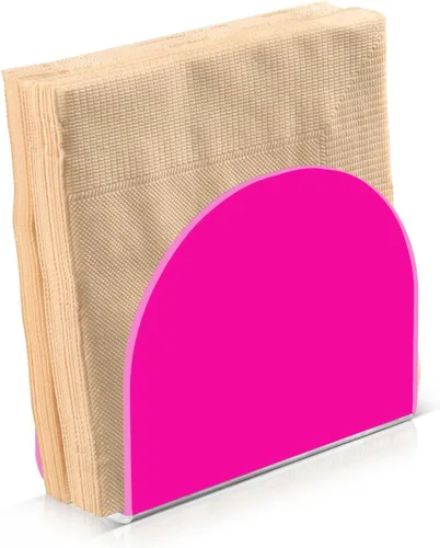 Miniatura 11 de Servilleteros color rosa coral claro, servilletero acrílico para almuerzo, servilletero, vertical, servilletero, para mesa, restaurante, picnic