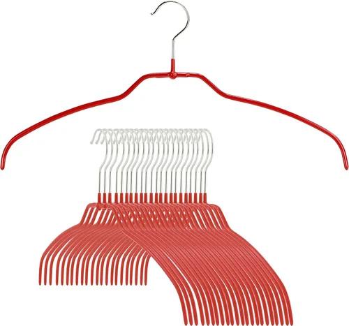 Miniatura 13 de Mawa by Reston Lloyd Silhouette - Percha de camisa antideslizante que ahorra espacio, estilo 42 pies, paquete de 180, color blanco