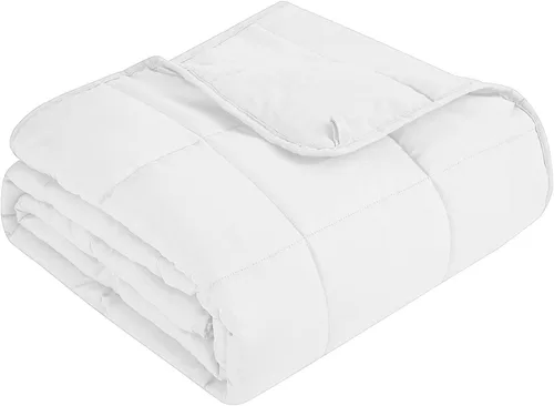Miniatura 26 de Topcee - Manta con peso para adultos (15 libras, 48 x 72 pulgadas), manta de enfriamiento pesada de tamaño individual, suave y transpirable