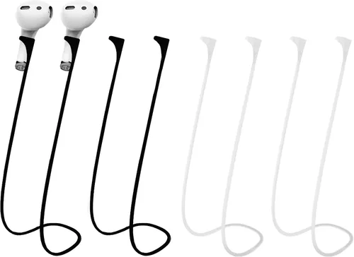 Correa antipérdida para AirPods,Cordón magnético de silicona suave deportiva,Cuerda de cuello 2nd