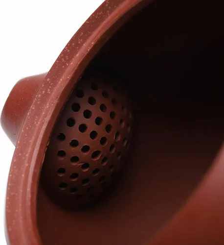 Miniatura 6 de Fine Yixing - Juego de tetera de arcilla china genuina hecha a mano, 7.8 onzas con 2 tazas, infundir té Kungfu