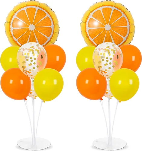 Miniatura 12 de Kit de soporte para globos de fiesta de fútbol 2 juegos con 2 globos de rugby de aluminio tipo bola, centro de mesa temático de fútbol para mesas
