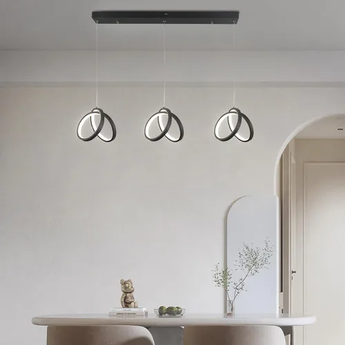 Miniatura 5 de Modernos candelabros de isla – Aplicación remota e inteligente con atenuación ajustable, brillo brillante en 60-118 pies cuadrados, luces de techo 3