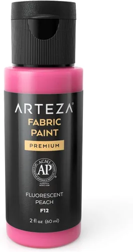 Miniatura 12 de ARTEZA Pintura para tela, juego de 60, pintura 3D permanente, pintura permanente para decorar camisetas, cerámica, textiles y vidrio metálico