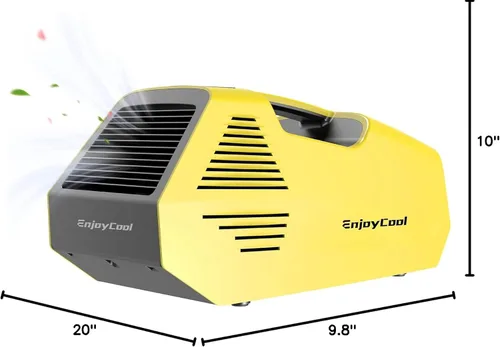 Miniatura 9 de Aire acondicionado portátil, bajo consumo de energía de 220 W, 24 V CC, aire acondicionado de tienda de campaña 2380BTU, CA de enfriamiento rápido