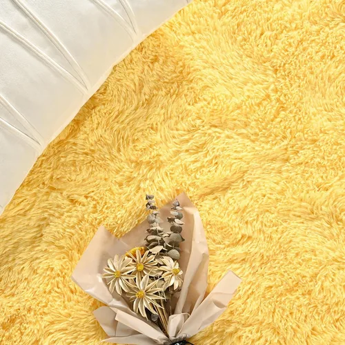 Miniatura 14 de FlyDOIT Alfombras Grandes para Sala de Estar, 5x8 Pies Alfombra Shaggy Teñida con Tie-Dye Gris Oscuro, Alfombras Mullidas Tipo Manta, Alfombras