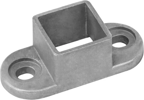 Paquete de 20 bases de anclaje de poste cuadrado de aluminio para tubo cuadrado de 1 pulgada, soporte de valla de barandilla de cubierta, ligero