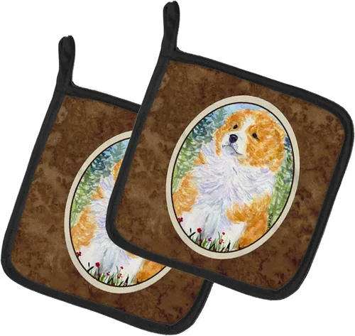 Miniatura 57 de Caroline's Treasures SS8617PTHD - Juego de soportes para ollas de cocina resistentes al calor, almohadillas calientes para horno para cocinar, Husky