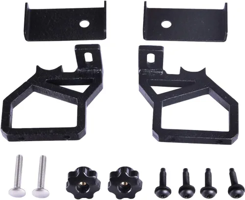 Miniatura 9 de Soportes de montaje para capó de gato de alta elevación compatibles con Jeep Jack Mount JK 2007-2018, soporte de montaje de gato todoterreno Hi Lift