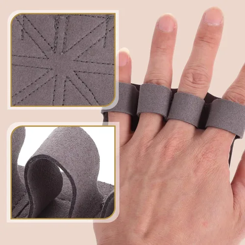 Miniatura 8 de INOOMP Guantes de entrenamiento, 1 par de guantes de entrenamiento antideslizantes para levantamiento de pesas, ligeros, protectores de palma