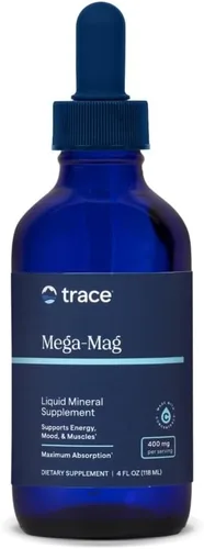 Trace Minerals Mega-Mag - Suplemento de magnesio líquido para vitalidad y apoyo energético - Salud muscular, ósea y nerviosa - Gotas diarias