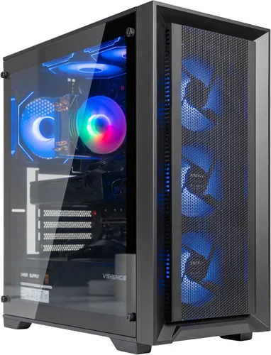 Estación de trabajo de computadora de escritorio para juegos Combo CPU dual – 2 X E5-2697V4 (36 núcleos/72 hilos), RTX 5060, 128 GB DDR4 RAM, 1 TB