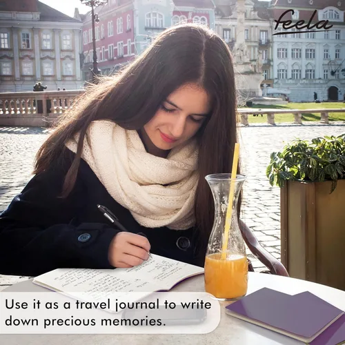 Miniatura 6 de feela - Paquete de 16 cuadernos de tapa suave a granel, cuadernos rayados universitarios para el trabajo para mujeres y niñas, diario de viaje
