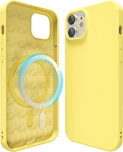 Miniatura 69 de oakxco Funda de silicona para iPhone 12 Pro Max, magnética, compatible con carga inalámbrica Magsafe, cubierta protectora de goma suave y delgada