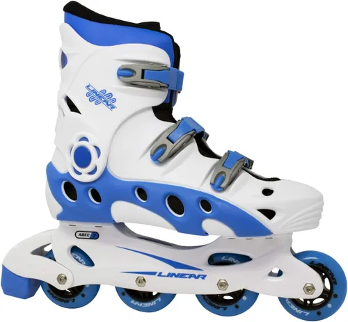 Miniatura 5 de Linear Patines en línea unisex para adultos, color negro, rojo o blanco y azul, perfectos para patinaje en interiores y exteriores