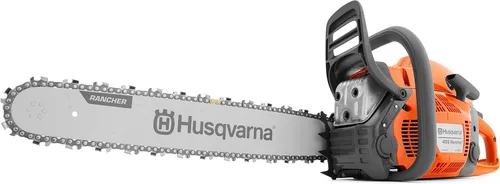 Husqvarna 455 Rancher Motosierra de Gas, 55-cc 3.5-HP, Motor X-Torq de 2 Ciclos, Motosierra de 20 Pulgadas con Engrasador Automático, Para Corte de