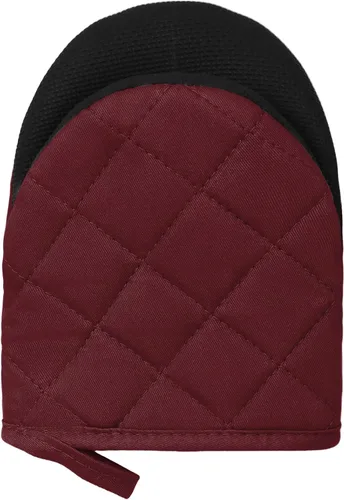 Miniatura 6 de 1 par de manoplas cortas para horno, de silicona resistentes al calor, para cocina, 500 grados, superficies de agarre antideslizantes y guantes
