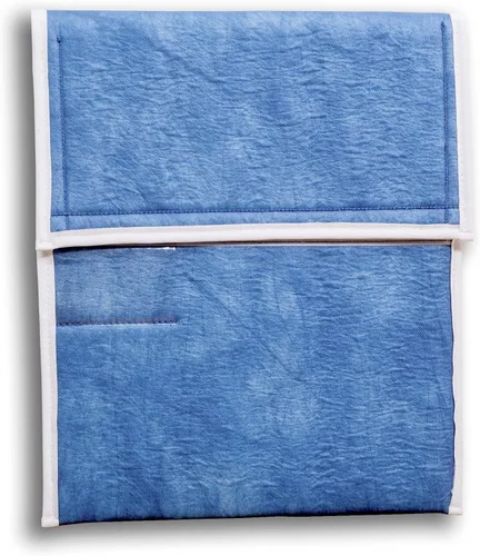Bolsas de arte (AP01-14 x 16 pulgadas) - Fuertes • Absorbentes de golpes • Reutilizables • No tóxicas • Impermeable • Forro sin ácidos - Azul