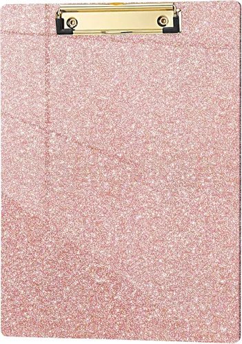 Miniatura 11 de Hongri Portapapeles de Plástico y Acrílico con Purpurina, 8.5x11" Portapapeles Tamaño Carta A4 Estándar para Aula, Profesor, Mujeres. Bonito