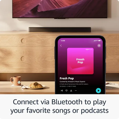 Miniatura 5 de Barra de sonido Amazon Fire TV Plus (último modelo) con subwoofer incorporado, 3.1 canales, Dolby Atmos, diálogos nítidos